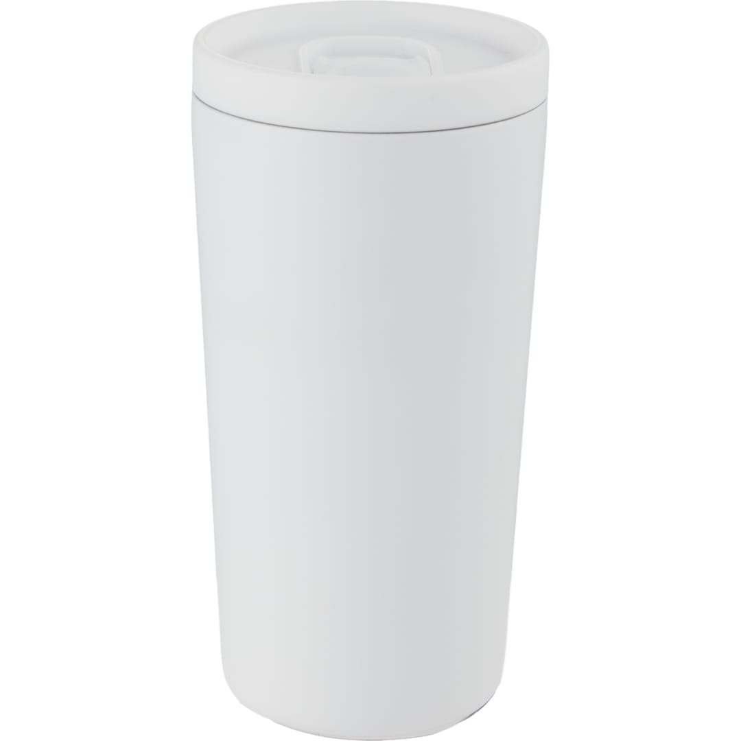 Carissa Vaccum Insulated Tumbler w/ Slide Lid 14oz - SM-6554 White