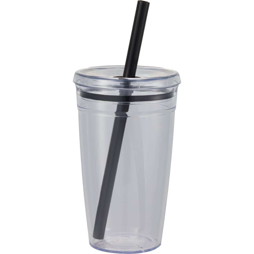  Anna Recycled Acrylic Tumbler w/ Straw 15oz - SM-6560