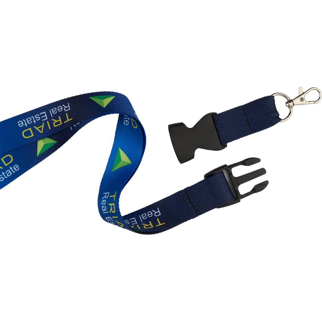 Full Color 1" Lanyard w/ Extension and D-Ring - SM-8091 Multi
