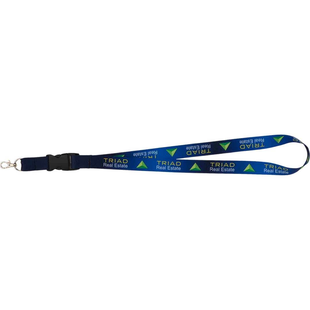 Full Color 1" Lanyard w/ Extension and D-Ring - SM-8091 Multi