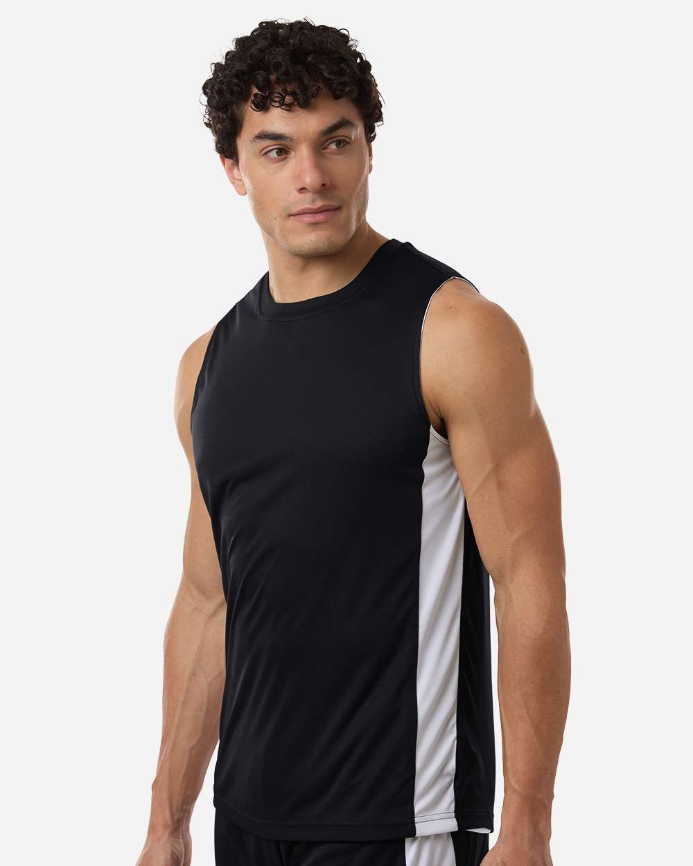 Team 365 Unisex Zone Performance Reversible Jersey - TT115 Black- White