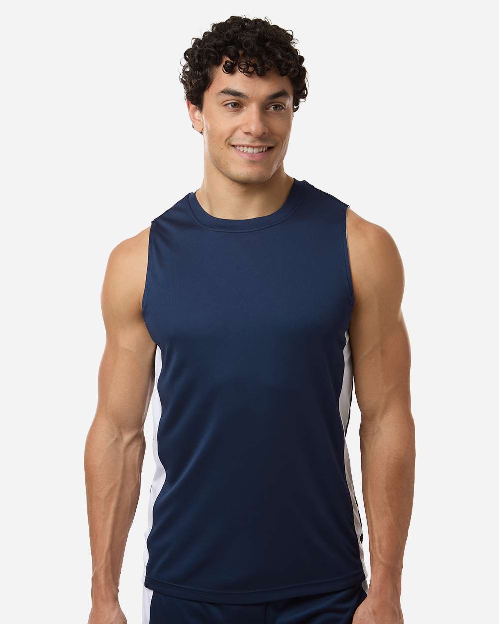 Team 365 Unisex Zone Performance Reversible Jersey - TT115 Sport Dark Navy- White