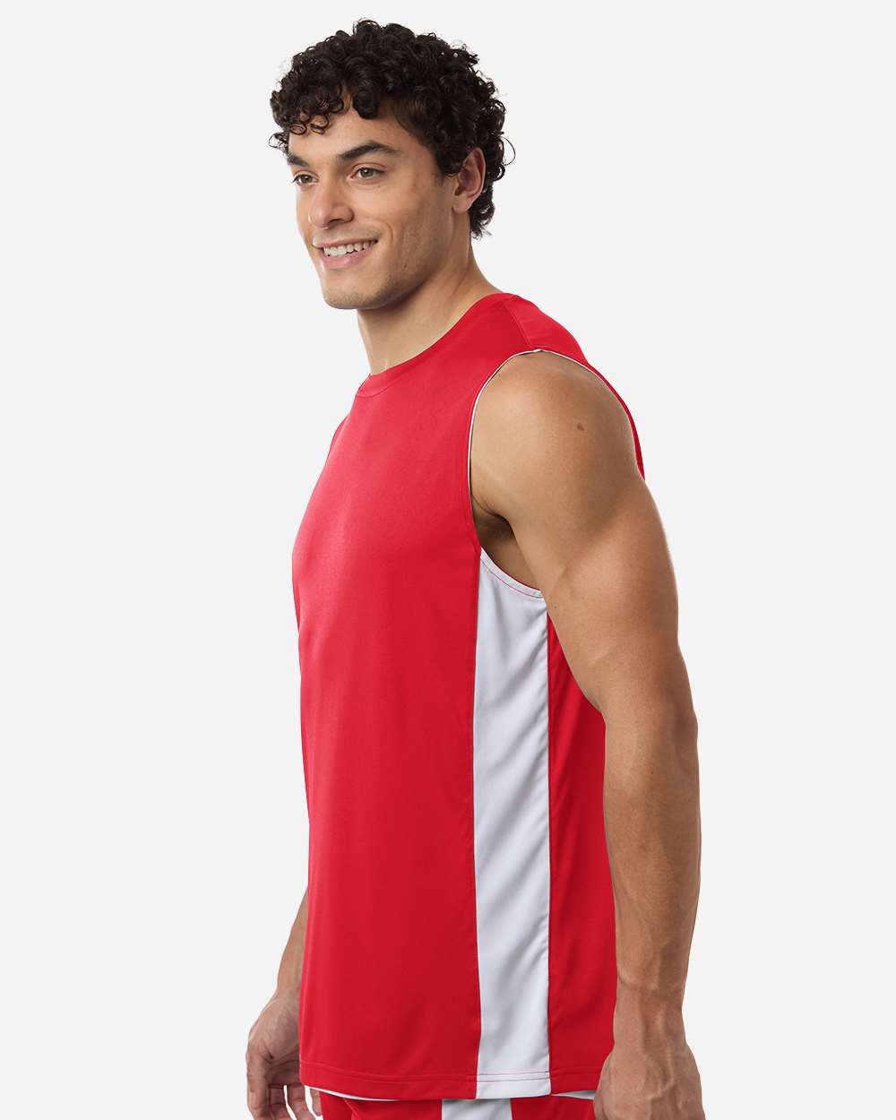 Team 365 Unisex Zone Performance Reversible Jersey - TT115 Sport Red- White