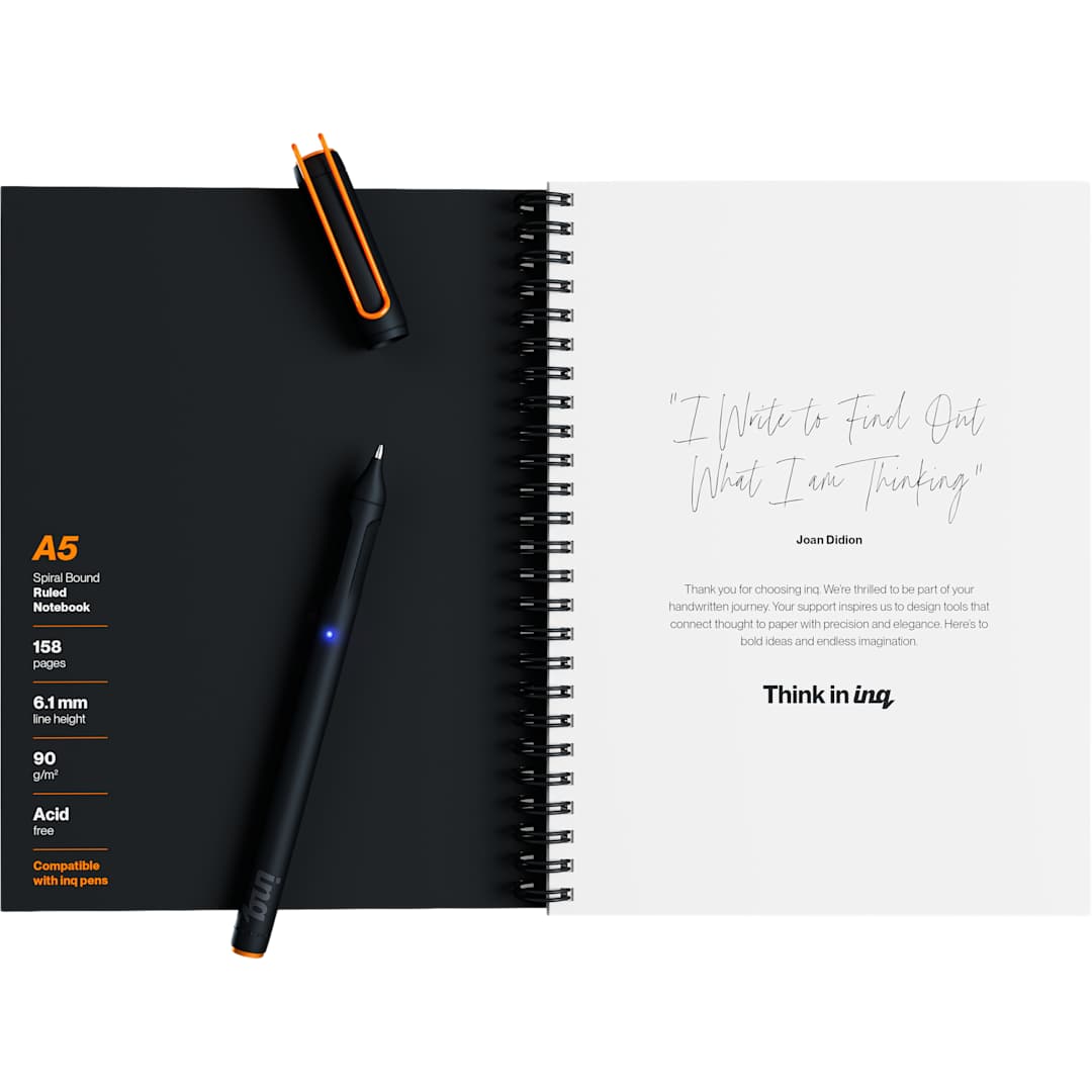 inq inq Smart Pen Writing and Notebook Set - 0918-01 Black
