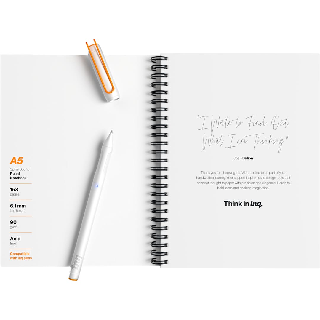 inq inq Smart Pen Writing and Notebook Set - 0918-01 White