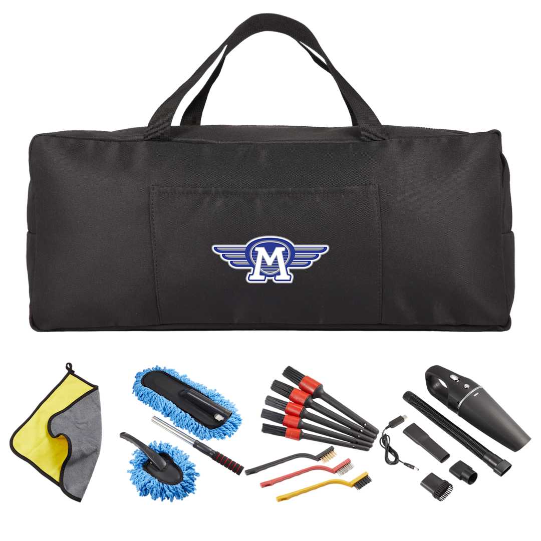 Car Detailing 18-Piece Kit - 1401-82 Black