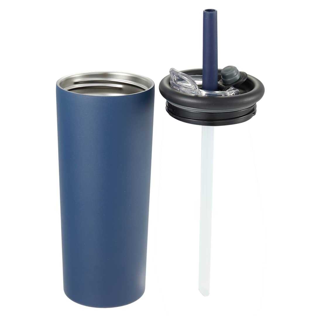 Kyser Recycled Vacuum Tumbler w/ Straw 20oz - 1602-36 Blue