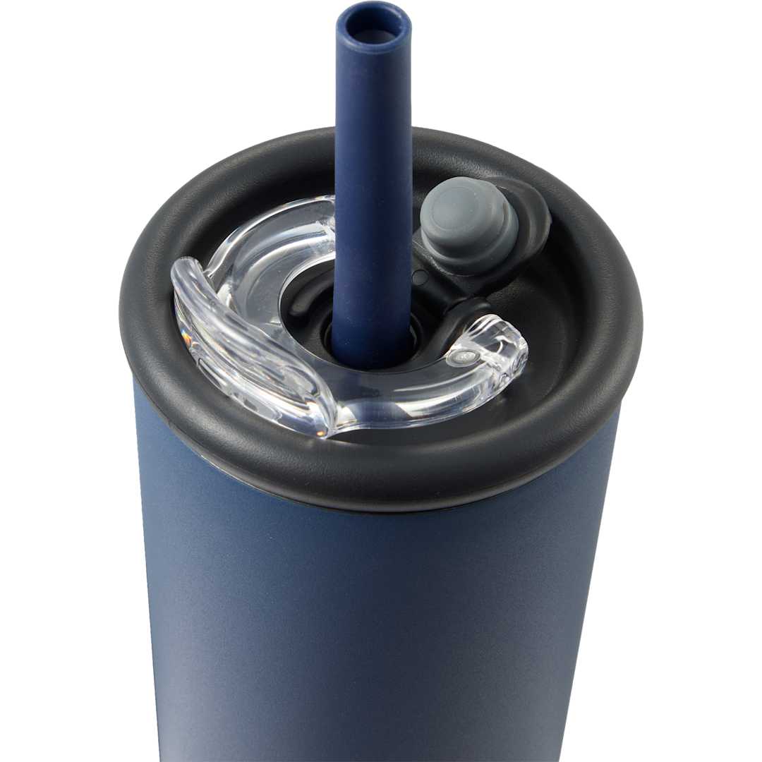 Kyser Recycled Vacuum Tumbler w/ Straw 20oz - 1602-36 Blue