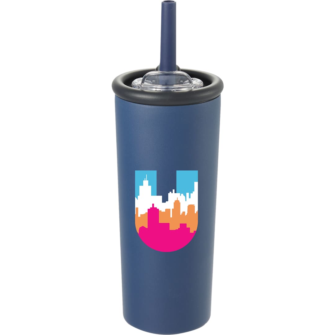 Kyser Recycled Vacuum Tumbler w/ Straw 20oz - 1602-36 Blue