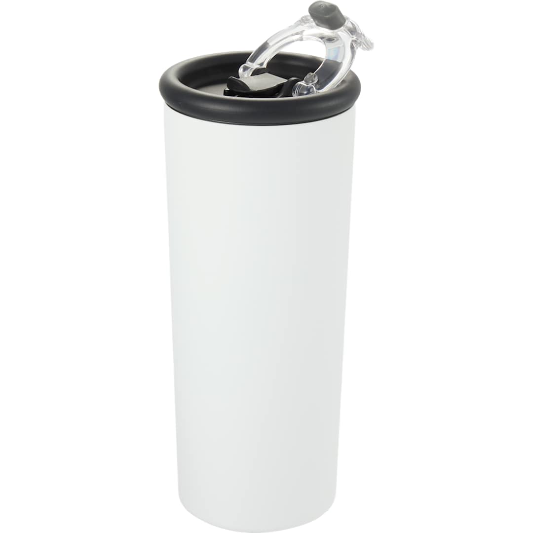 Kyser Recycled Vacuum Tumbler w/ Straw 20oz - 1602-36 White