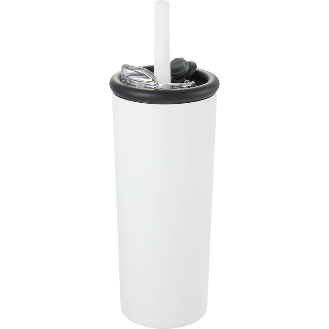 Kyser Recycled Vacuum Tumbler w/ Straw 20oz - 1602-36 White