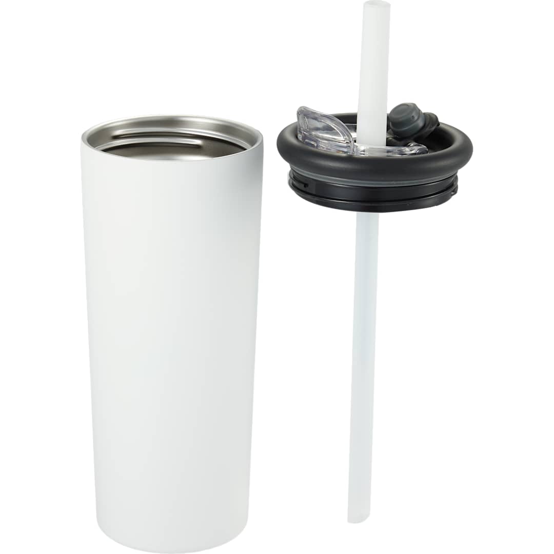 Kyser Recycled Vacuum Tumbler w/ Straw 20oz - 1602-36 White