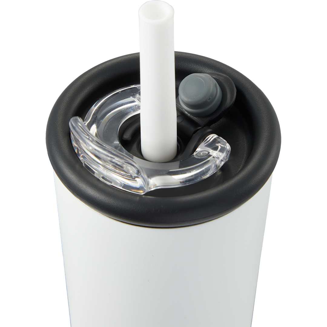 Kyser Recycled Vacuum Tumbler w/ Straw 20oz - 1602-36 White