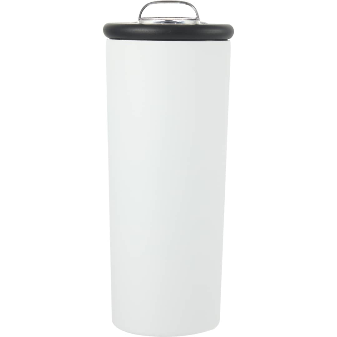 Kyser Recycled Vacuum Tumbler w/ Straw 20oz - 1602-36 White