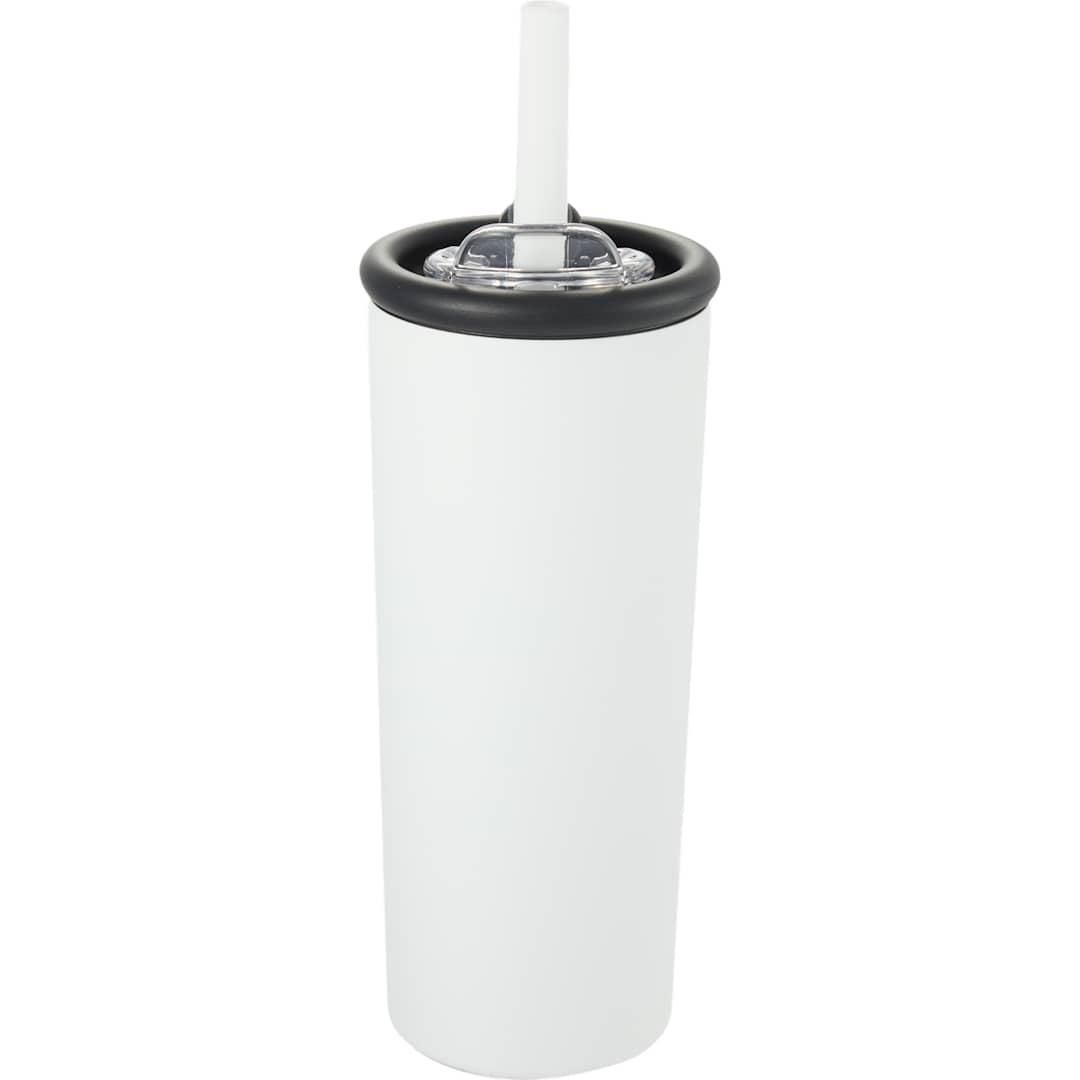 Kyser Recycled Vacuum Tumbler w/ Straw 20oz - 1602-36 White