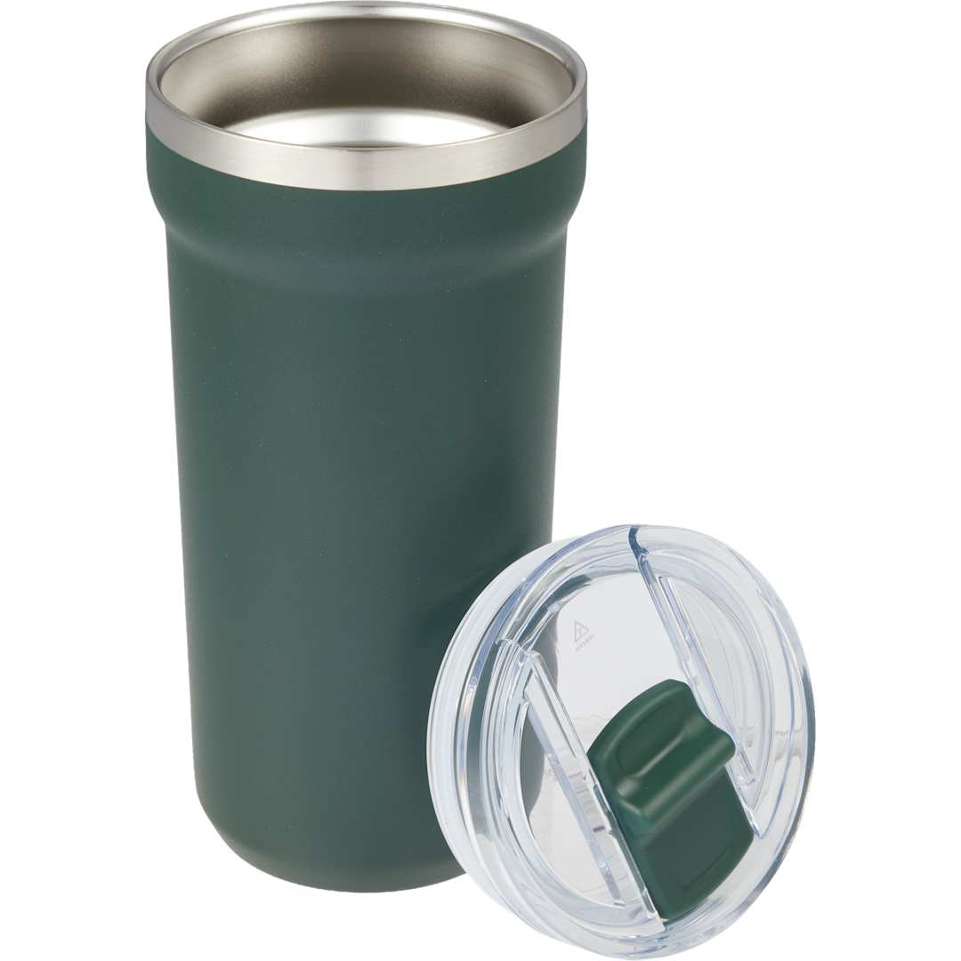 Catone Recycled Vacuum Tumbler w/ Slider Lid 20oz - 1602-37 Green