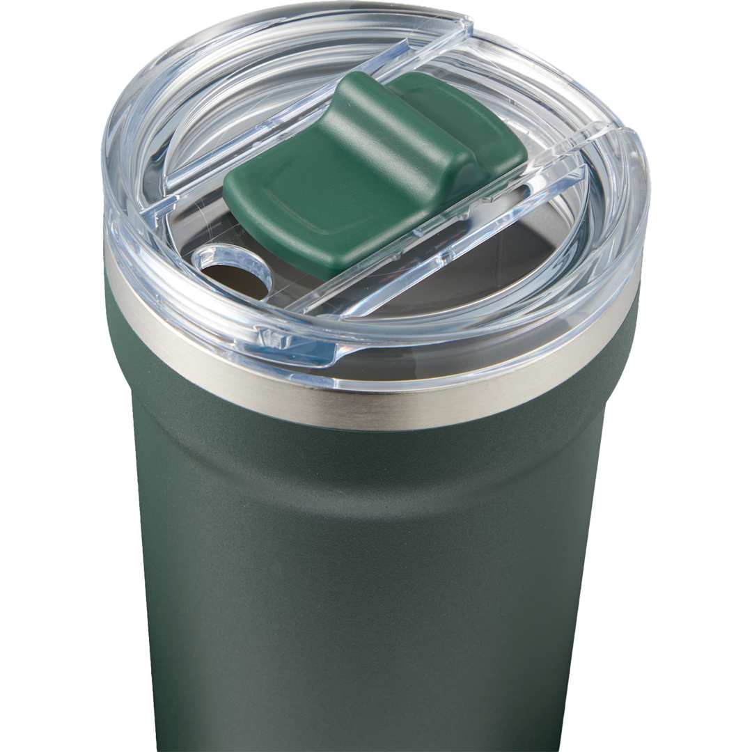 Catone Recycled Vacuum Tumbler w/ Slider Lid 20oz - 1602-37 Green