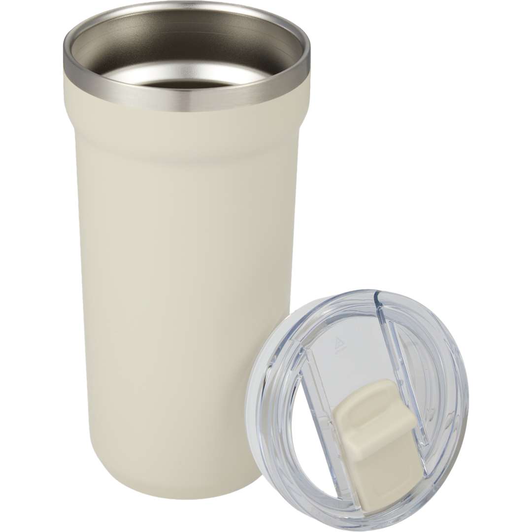 Catone Recycled Vacuum Tumbler w/ Slider Lid 20oz - 1602-37 Tan
