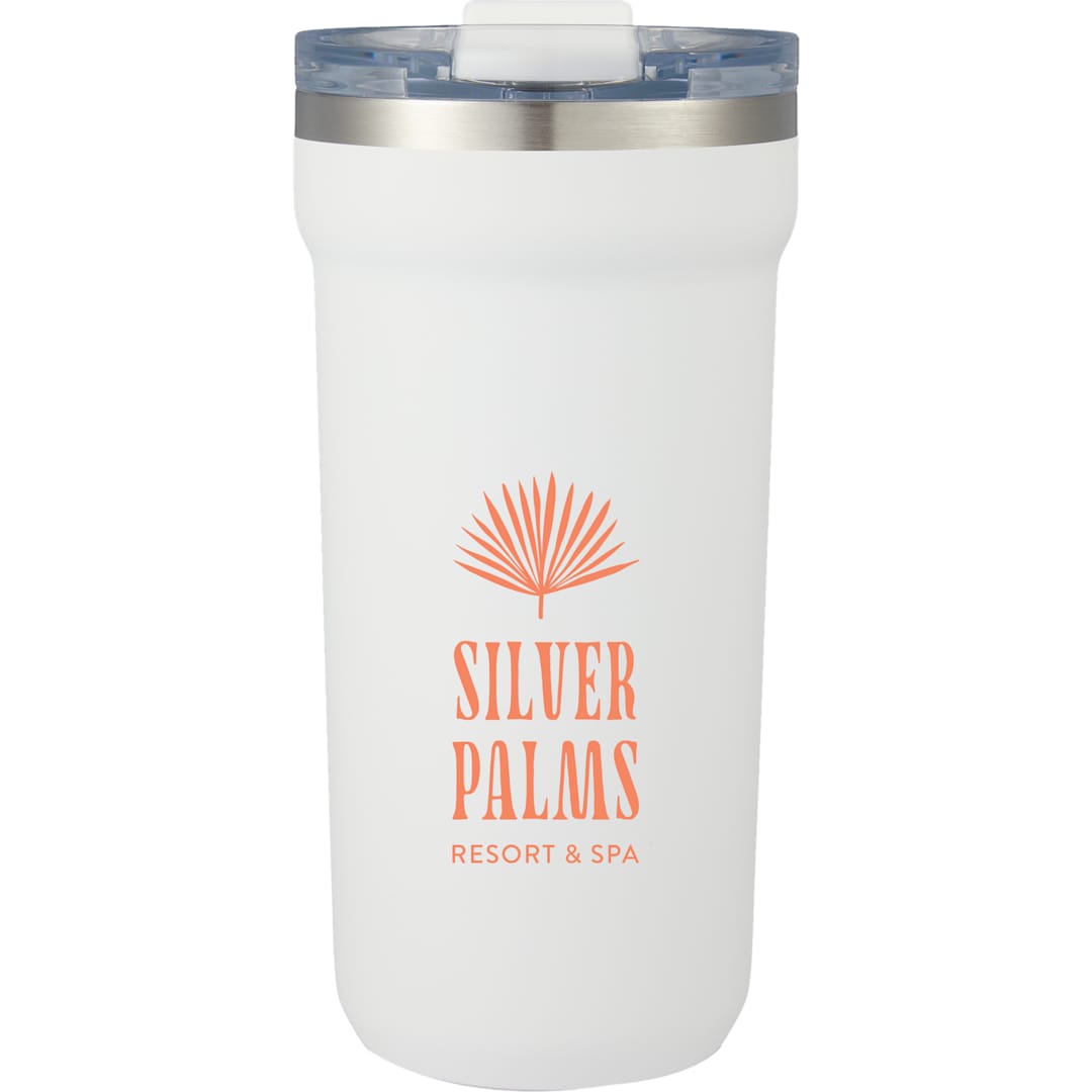 Catone Recycled Vacuum Tumbler w/ Slider Lid 20oz - 1602-37 White