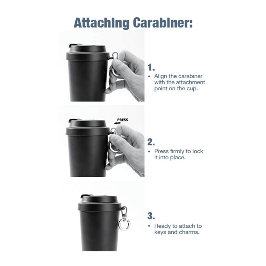 Haley Vacuum Tumbler One Touch Opening Lid 16oz - 1602-38 Black