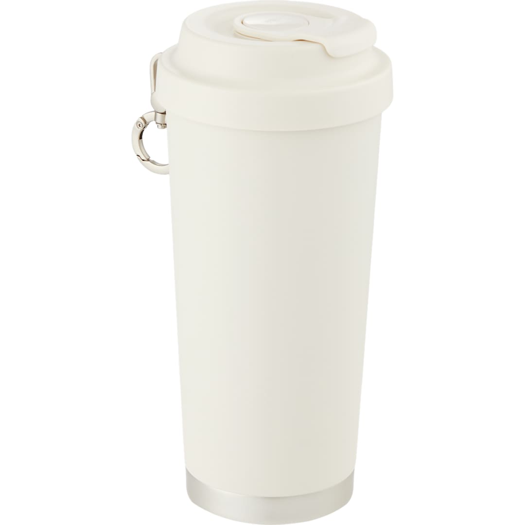 Haley Vacuum Tumbler One Touch Opening Lid 16oz - 1602-38 White