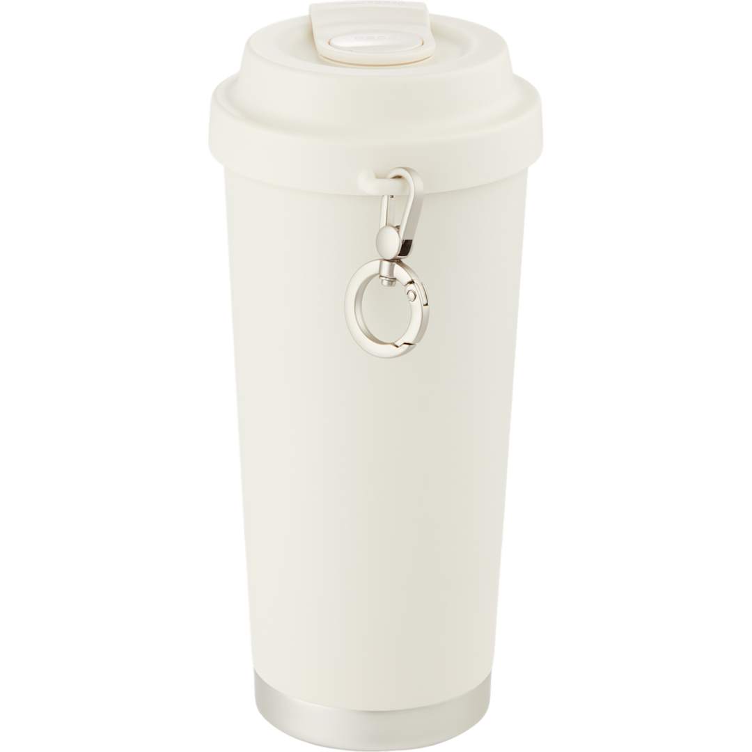 Haley Vacuum Tumbler One Touch Opening Lid 16oz - 1602-38 White