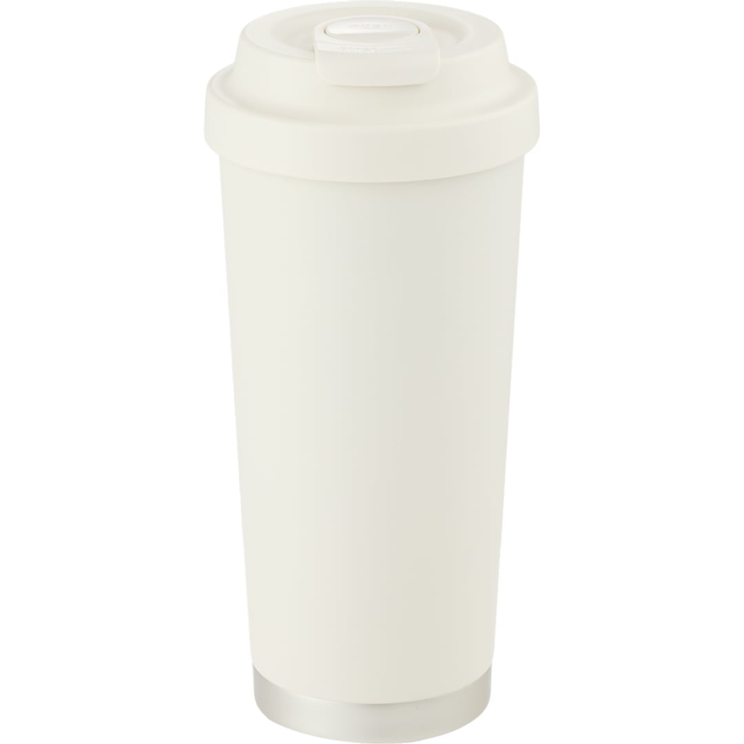 Haley Vacuum Tumbler One Touch Opening Lid 16oz - 1602-38 White