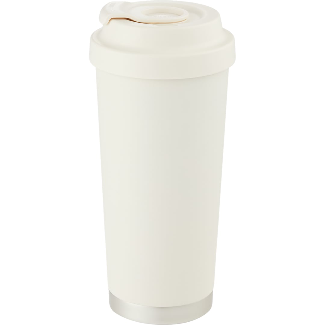 Haley Vacuum Tumbler One Touch Opening Lid 16oz - 1602-38 White