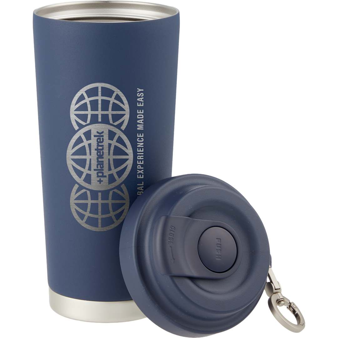 Haley Vacuum Tumbler One Touch Opening Lid 16oz - 1602-38 Blue