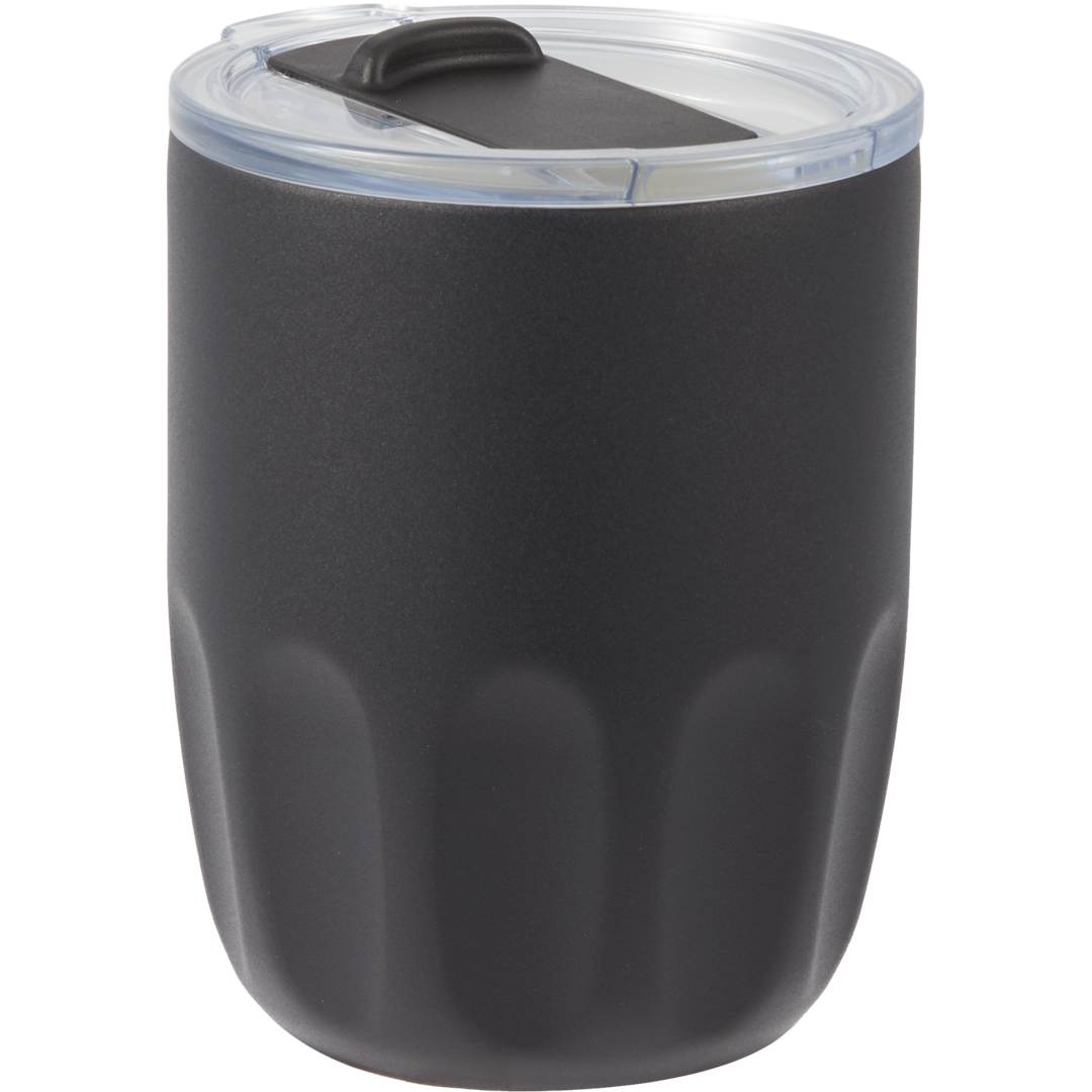 Olla Vacuum Coffee Cup w/ Ceramic Liner &amp; Lid 10oz - 1602-49 Black