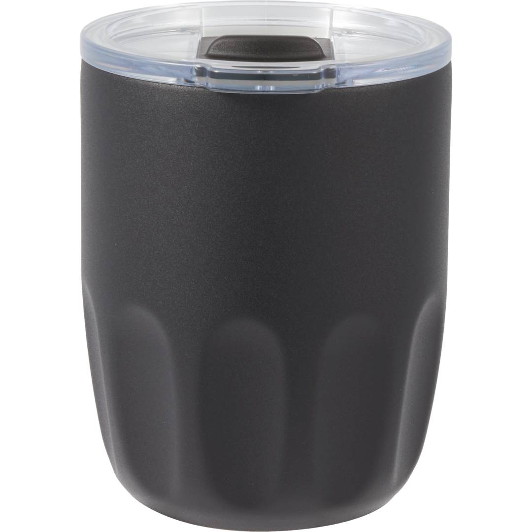 Olla Vacuum Coffee Cup w/ Ceramic Liner &amp; Lid 10oz - 1602-49 Black