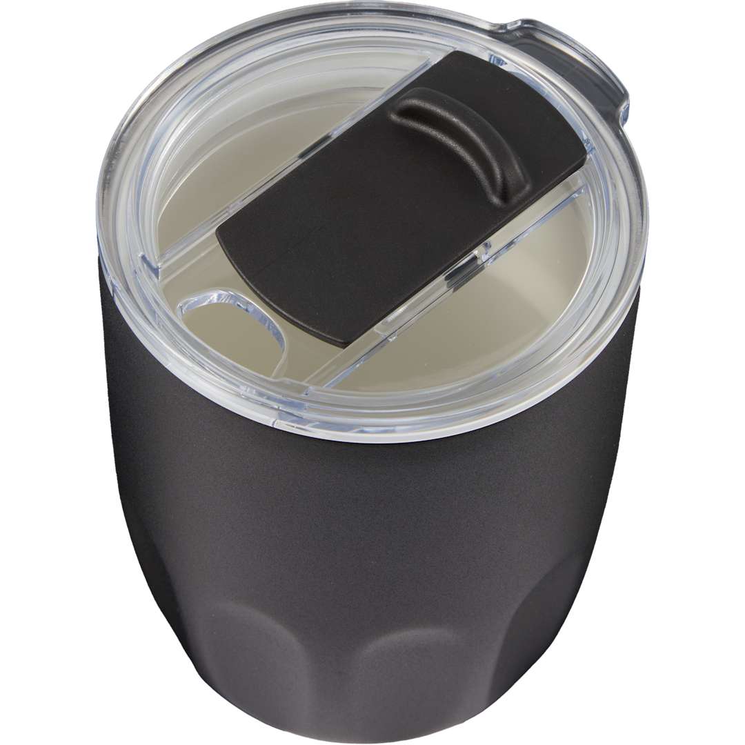Olla Vacuum Coffee Cup w/ Ceramic Liner &amp; Lid 10oz - 1602-49 Black