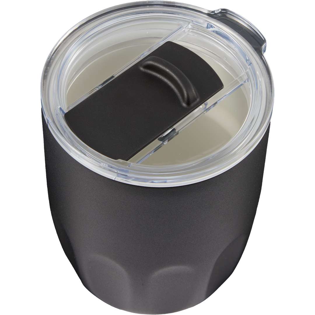 Olla Vacuum Coffee Cup w/ Ceramic Liner &amp; Lid 10oz - 1602-49 Black