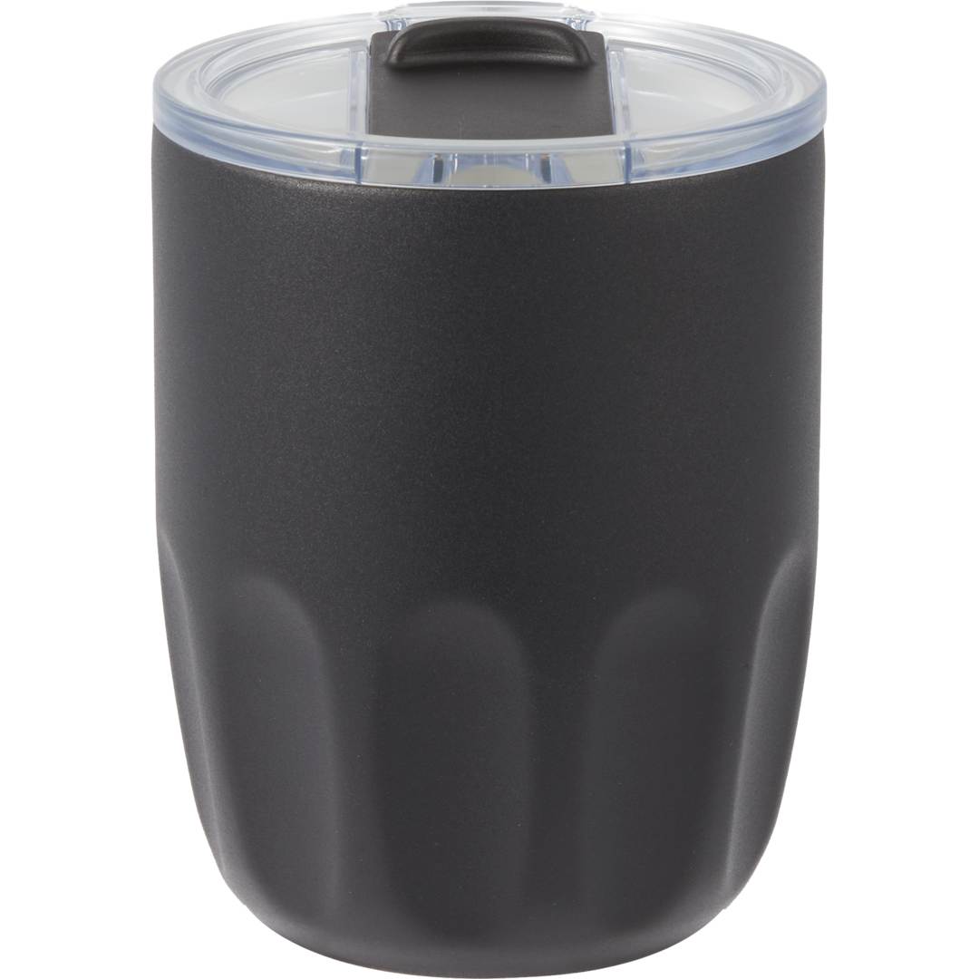 Olla Vacuum Coffee Cup w/ Ceramic Liner &amp; Lid 10oz - 1602-49 Black