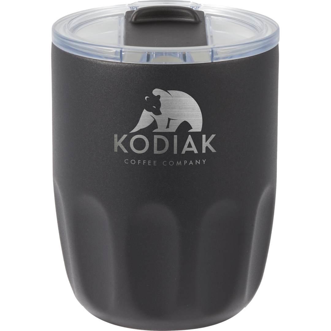 Olla Vacuum Coffee Cup w/ Ceramic Liner &amp; Lid 10oz - 1602-49 Black