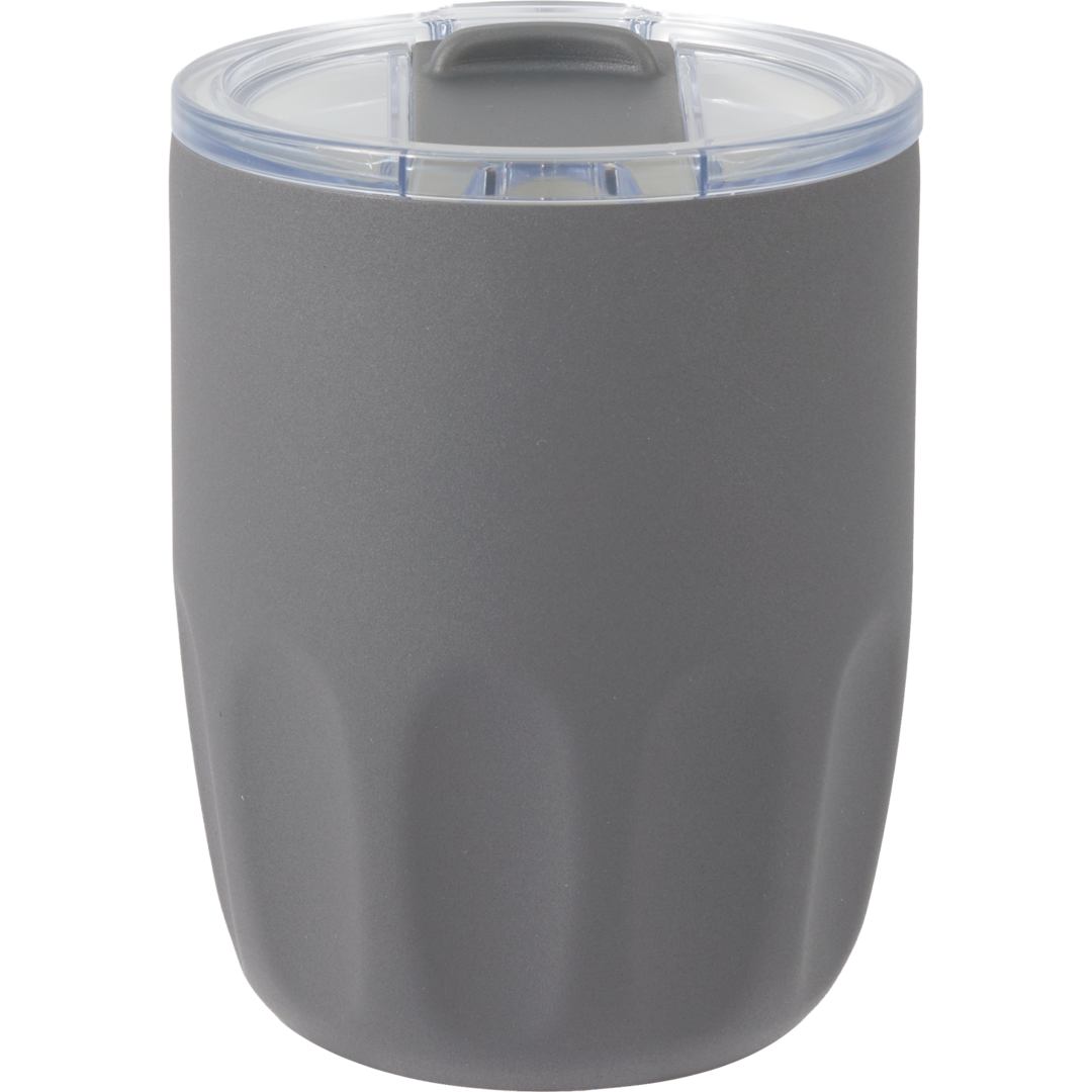 Olla Vacuum Coffee Cup w/ Ceramic Liner &amp; Lid 10oz - 1602-49 Gray