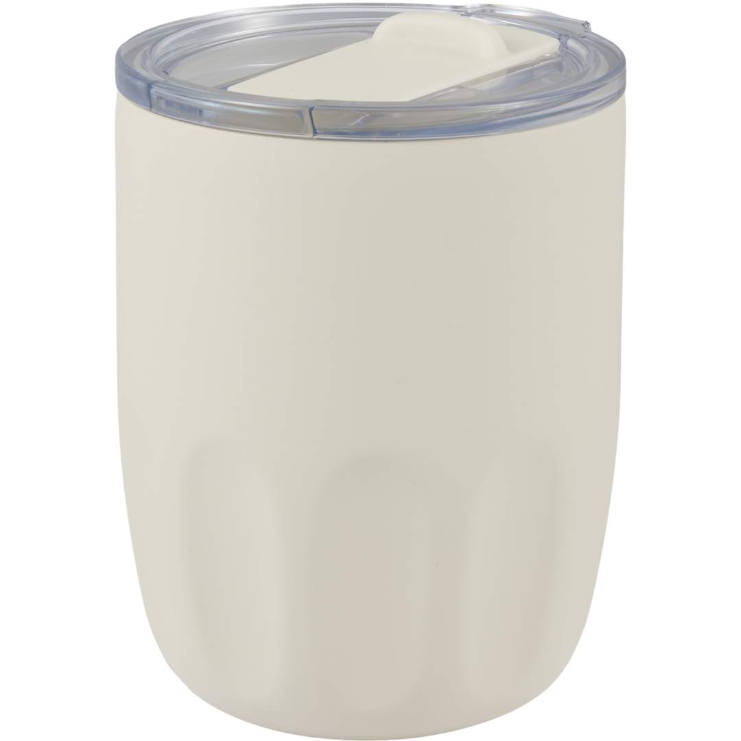 Olla Vacuum Coffee Cup w/ Ceramic Liner &amp; Lid 10oz - 1602-49 White