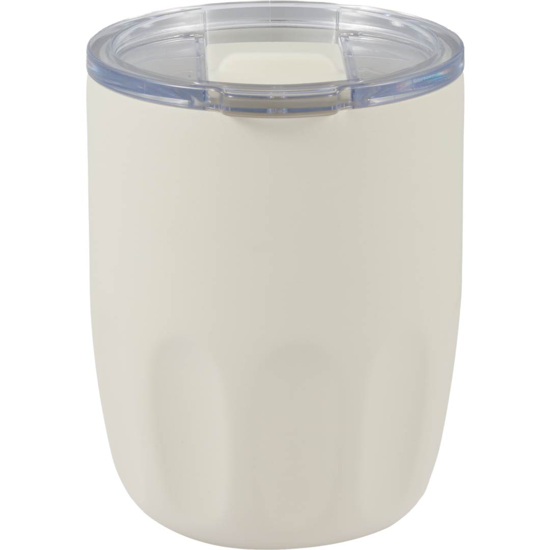 Olla Vacuum Coffee Cup w/ Ceramic Liner &amp; Lid 10oz - 1602-49 White