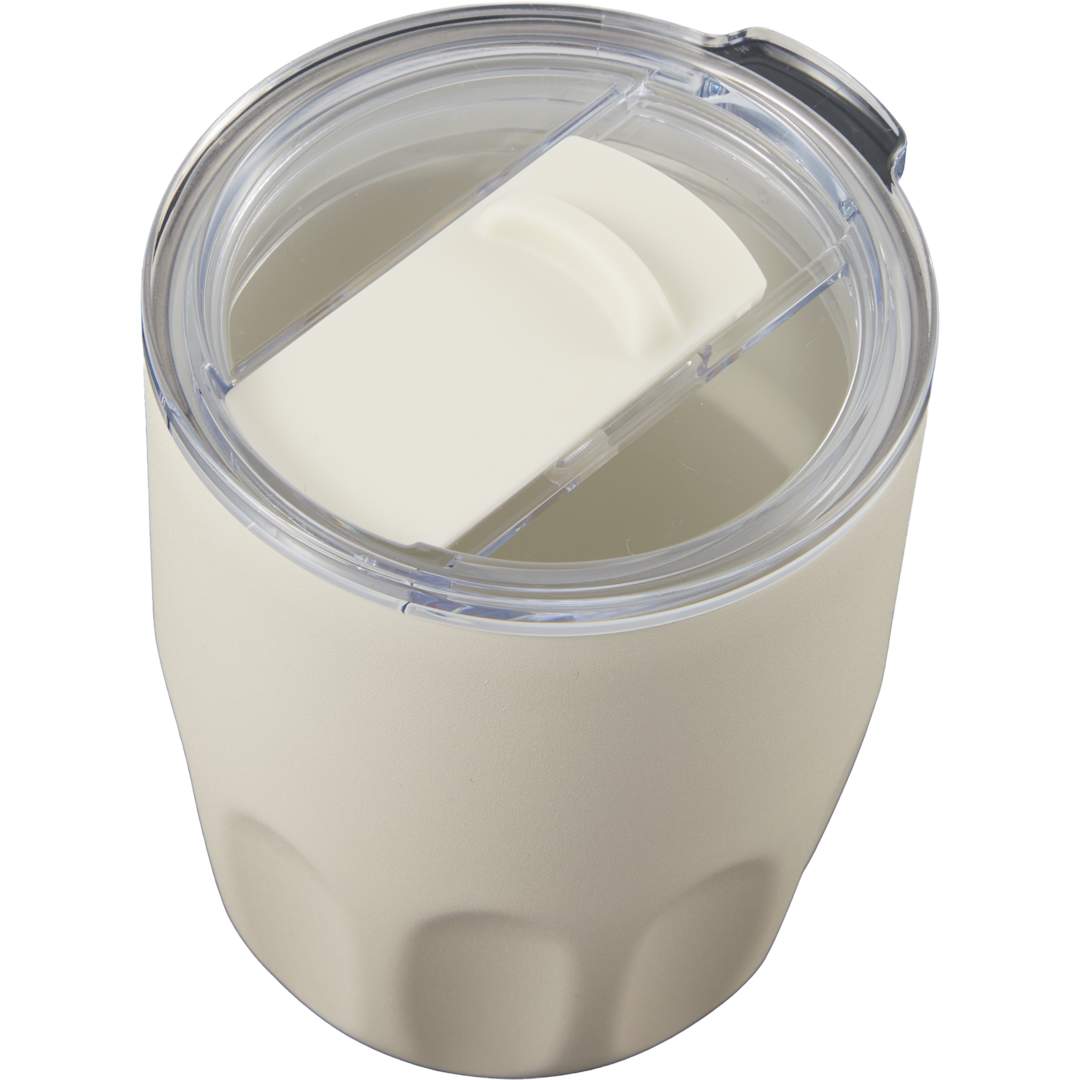 Olla Vacuum Coffee Cup w/ Ceramic Liner &amp; Lid 10oz - 1602-49 White