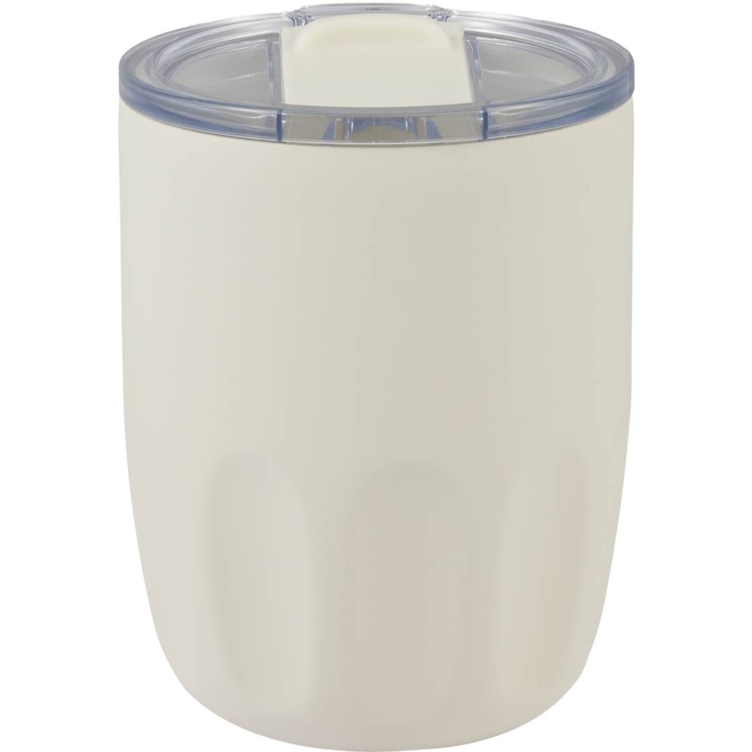 Olla Vacuum Coffee Cup w/ Ceramic Liner &amp; Lid 10oz - 1602-49 White