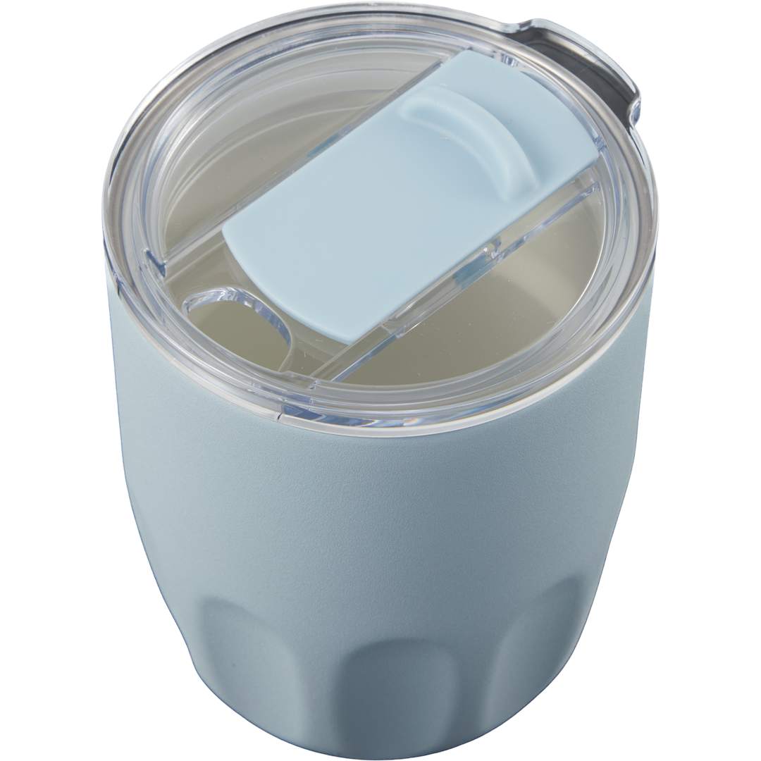 Olla Vacuum Coffee Cup w/ Ceramic Liner &amp; Lid 10oz - 1602-49 Blue