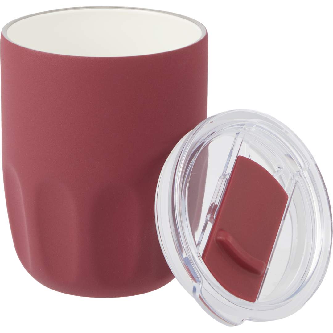Olla Vacuum Coffee Cup w/ Ceramic Liner &amp; Lid 10oz - 1602-49 Purple