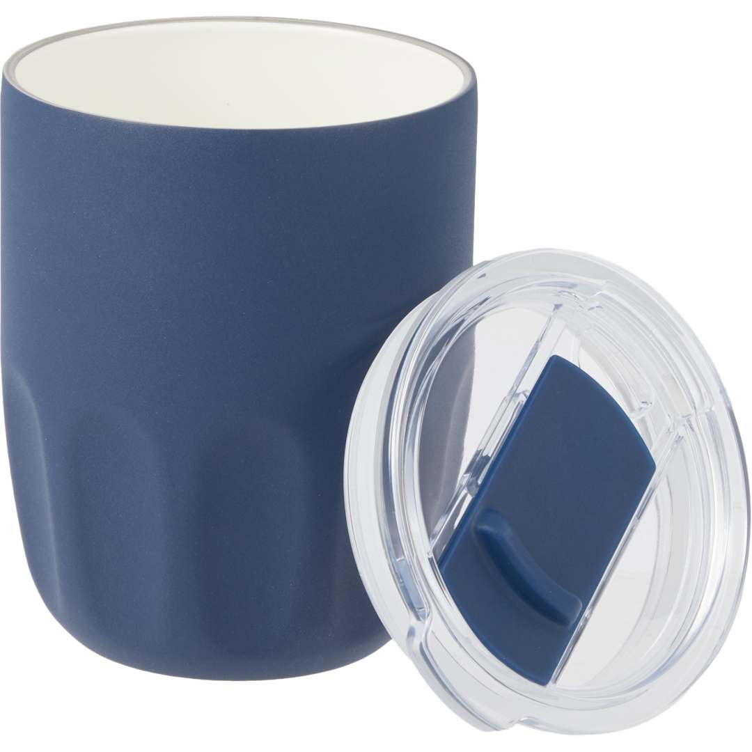 Olla Vacuum Coffee Cup w/ Ceramic Liner &amp; Lid 10oz - 1602-49 Blue