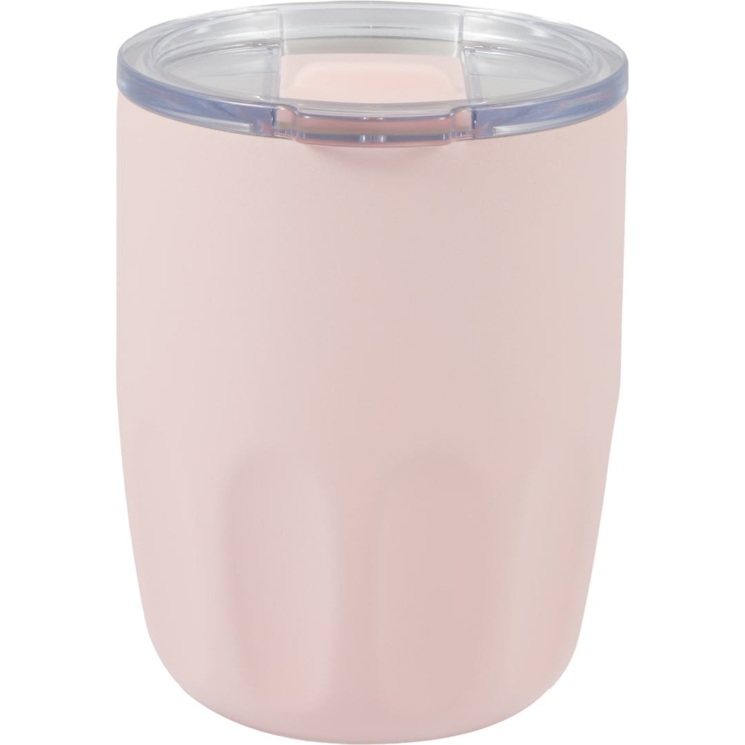 Olla Vacuum Coffee Cup w/ Ceramic Liner &amp; Lid 10oz - 1602-49 Pink