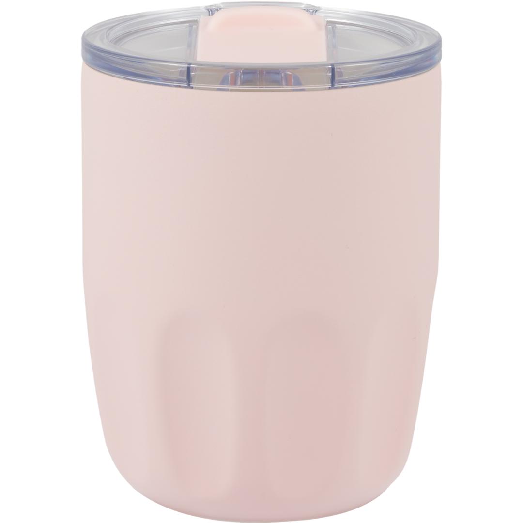 Olla Vacuum Coffee Cup w/ Ceramic Liner &amp; Lid 10oz - 1602-49 Pink