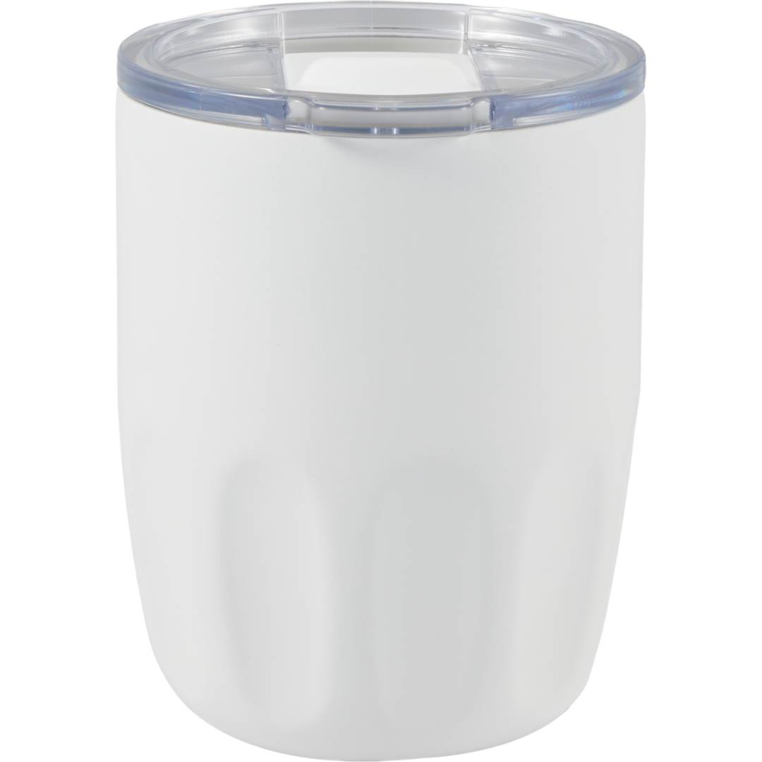 Olla Vacuum Coffee Cup w/ Ceramic Liner &amp; Lid 10oz - 1602-49 White