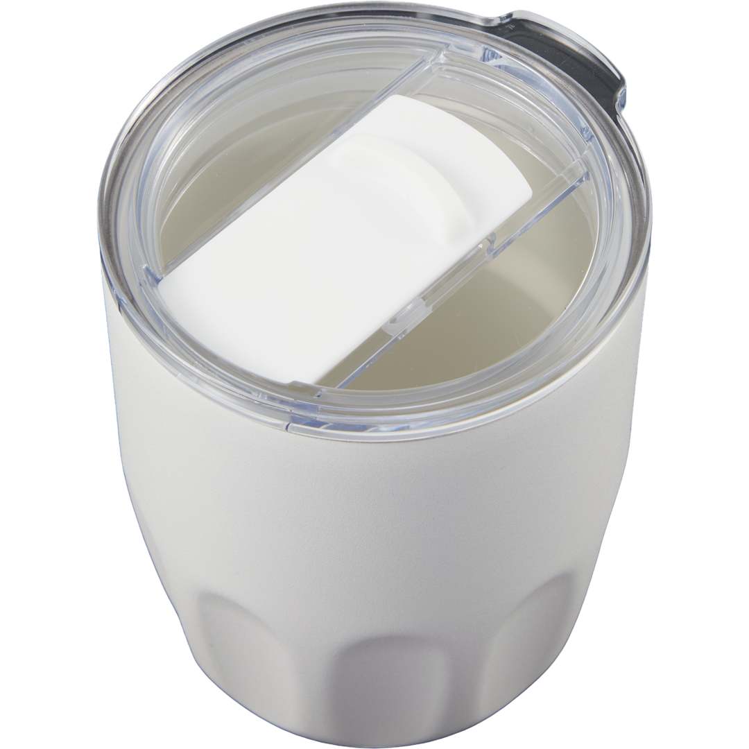 Olla Vacuum Coffee Cup w/ Ceramic Liner &amp; Lid 10oz - 1602-49 White