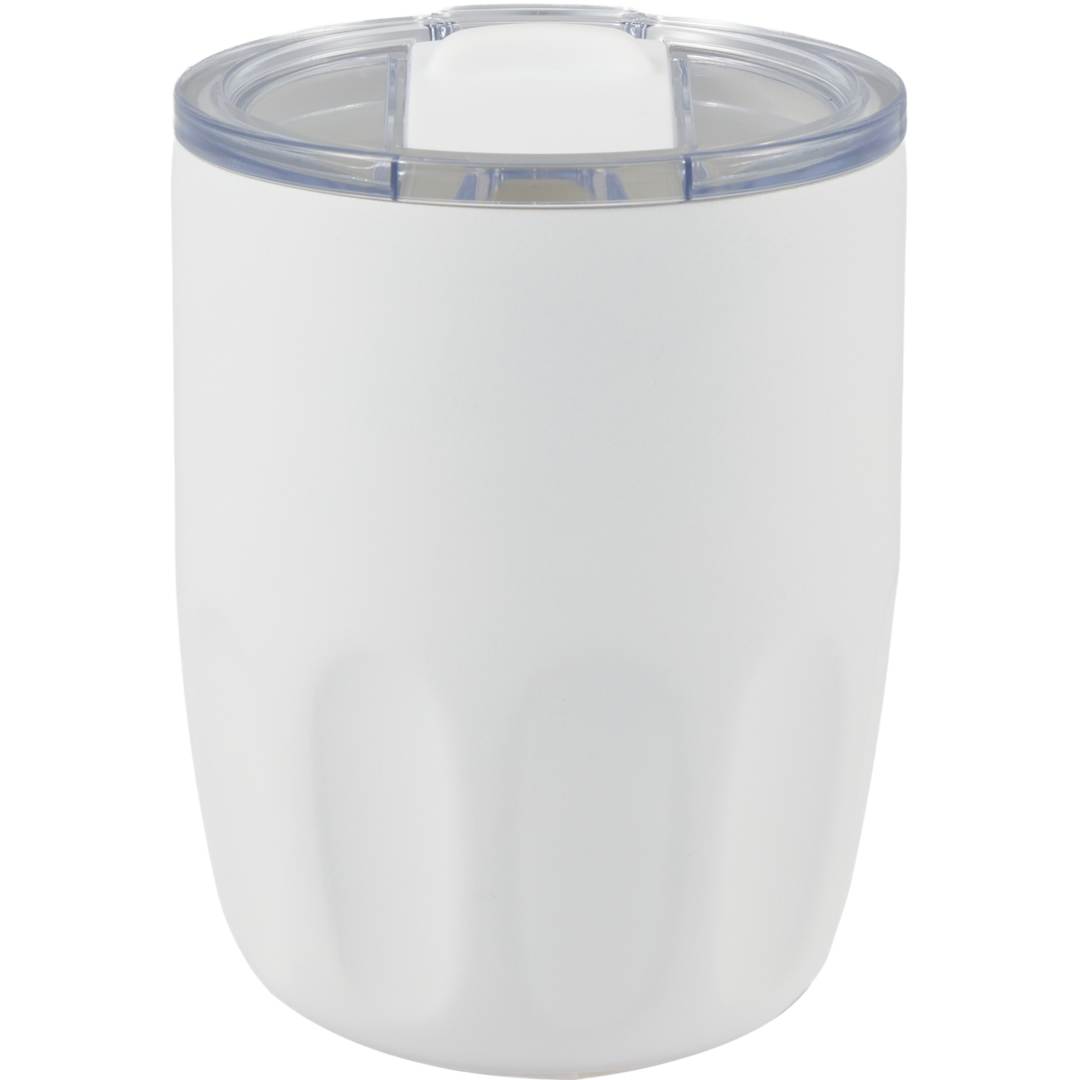 Olla Vacuum Coffee Cup w/ Ceramic Liner &amp; Lid 10oz - 1602-49 White