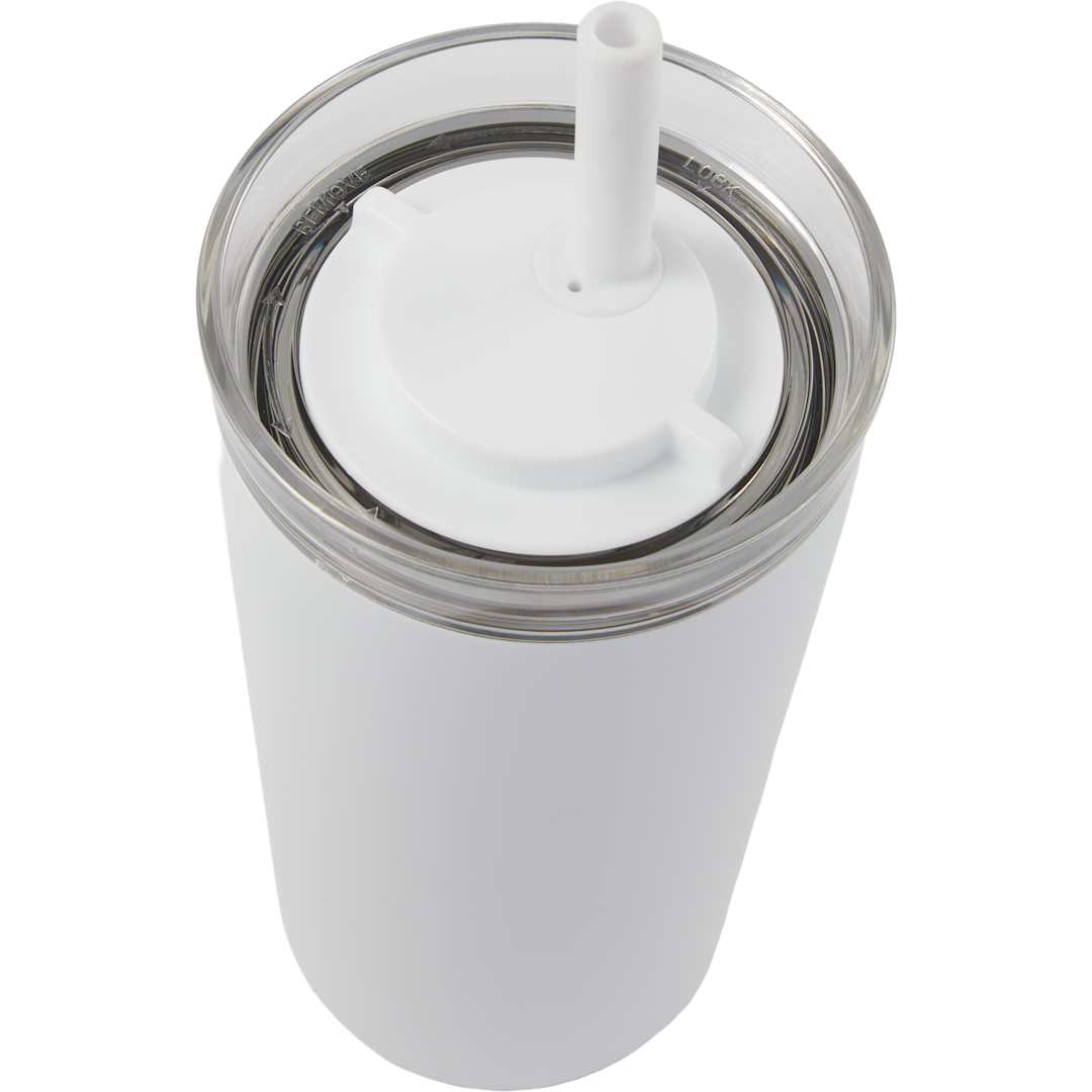 Nina Leakproof Twist &amp; Lock Vacuum Tumbler 18oz - 1602-52 White