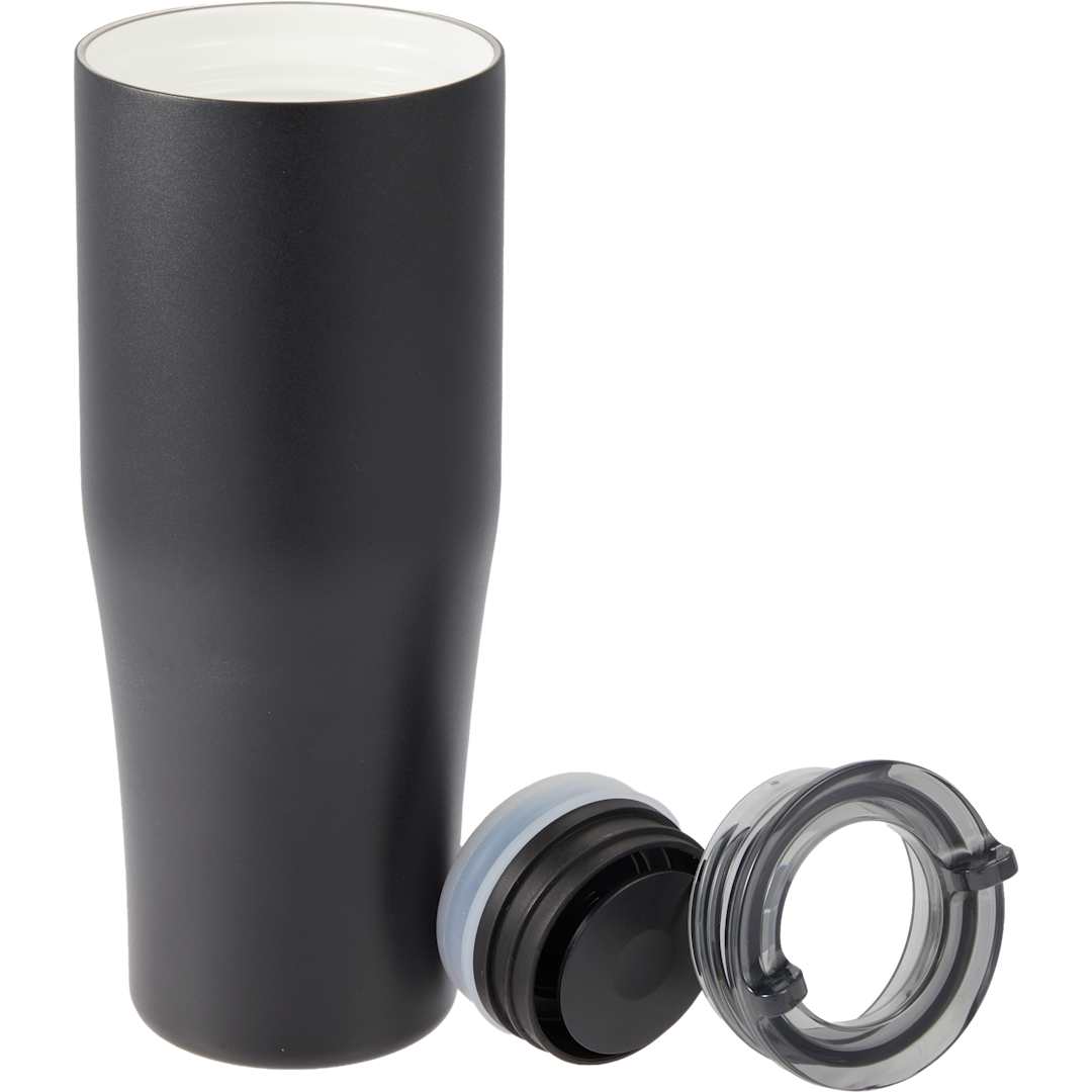 Patti Ceramic Lined Vacuum Tumbler w/ 360 Lid 20oz - 1602-55 Black